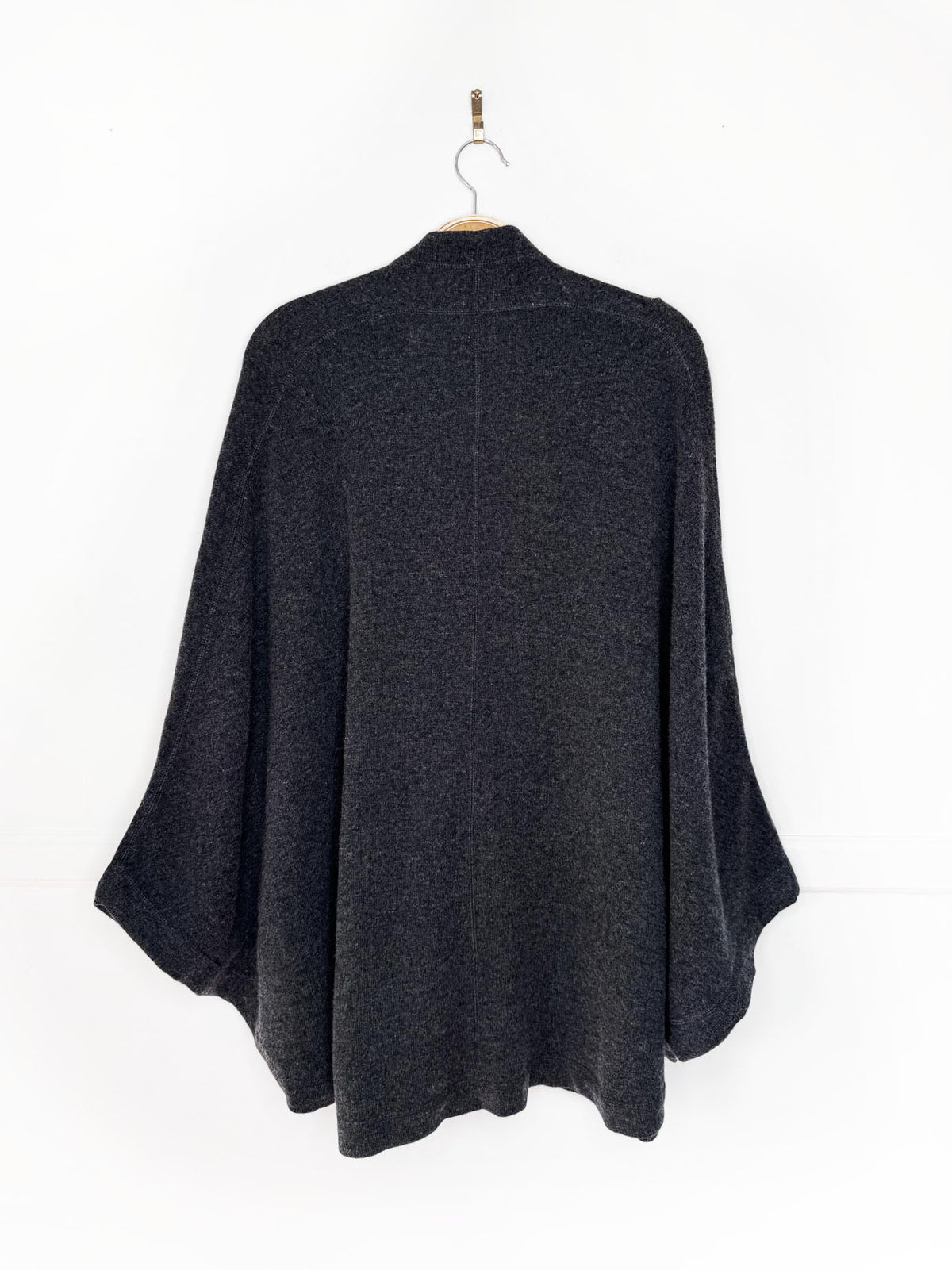 the cashmere project 100% cashmere knit open sweater cape