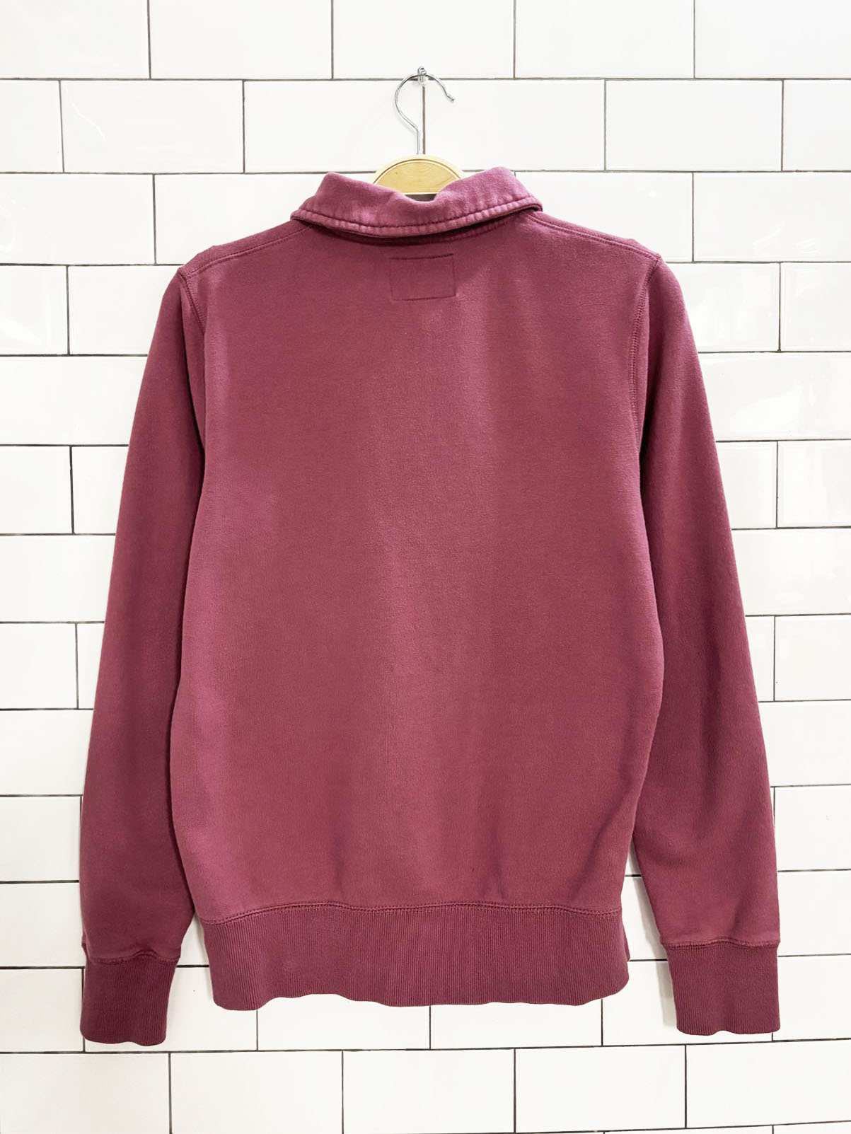 roots 2020 pink 1/4 zip cooper sweatshirt