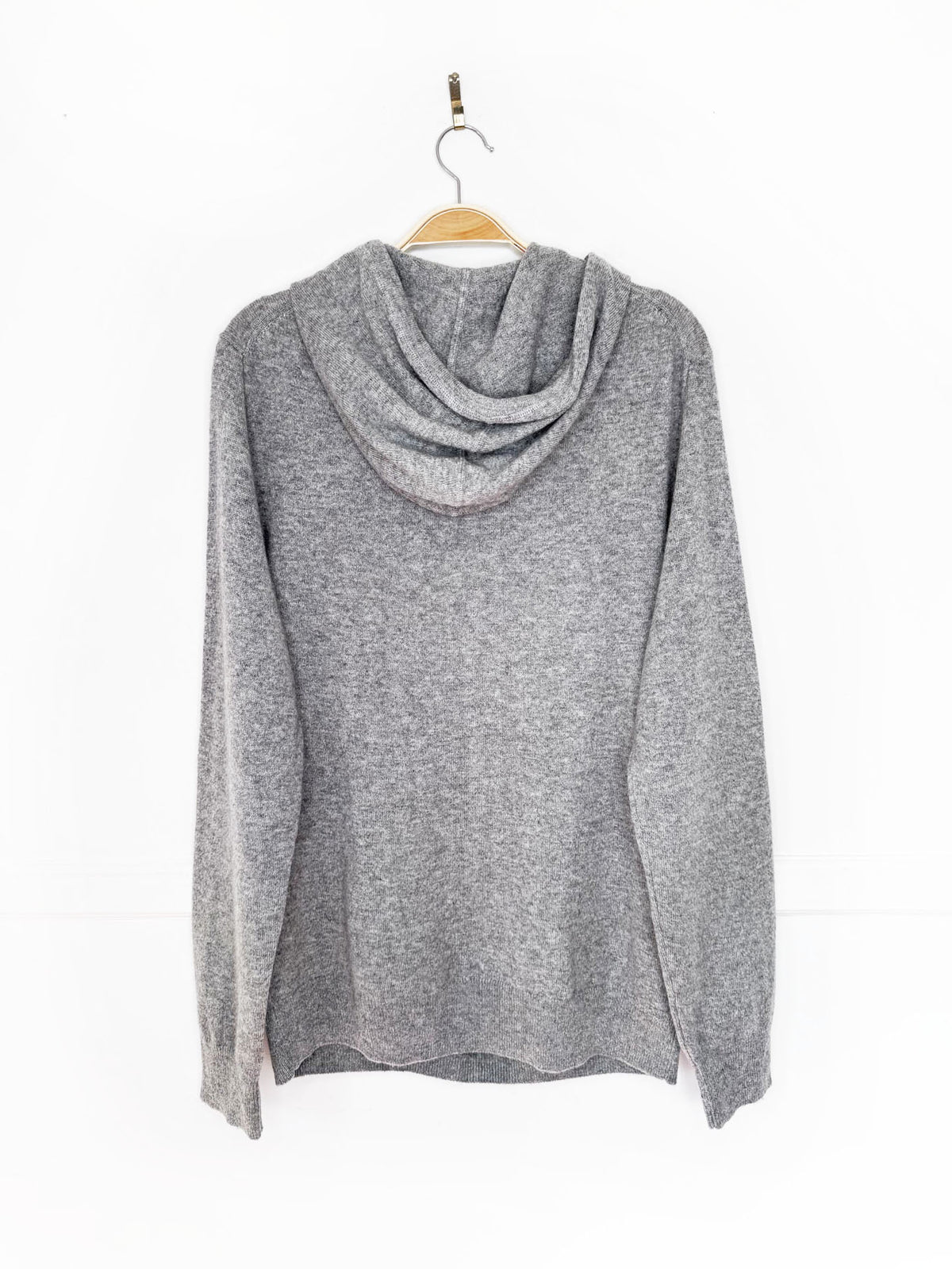 j crew 100% cashmere knit hooded sweater