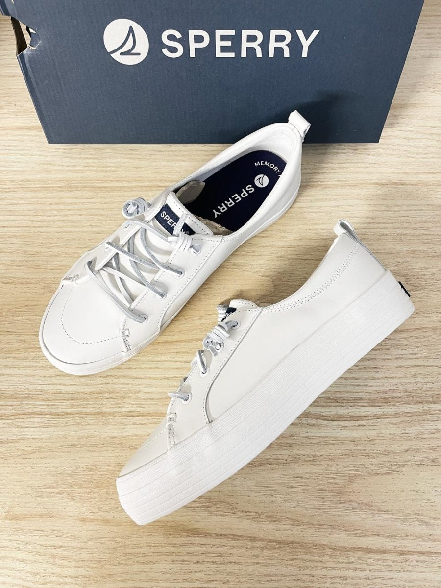 nwt sperry leather crest platform sneaker - good market thrift store