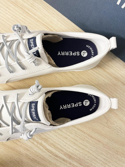 nwt sperry leather crest platform sneaker - good market thrift store