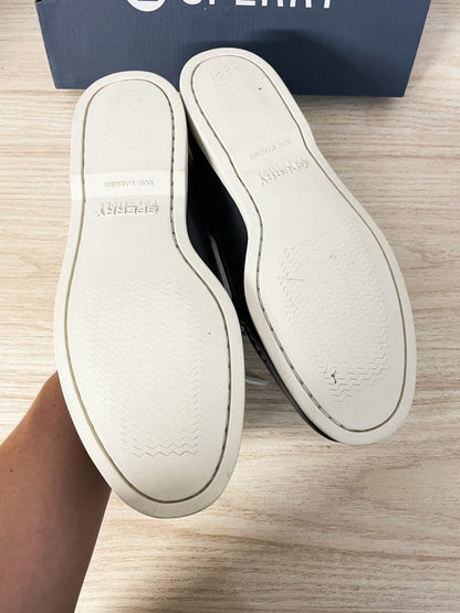 nwt sperry leather 2 - eye contrast stitch boat shoe - good market thrift store