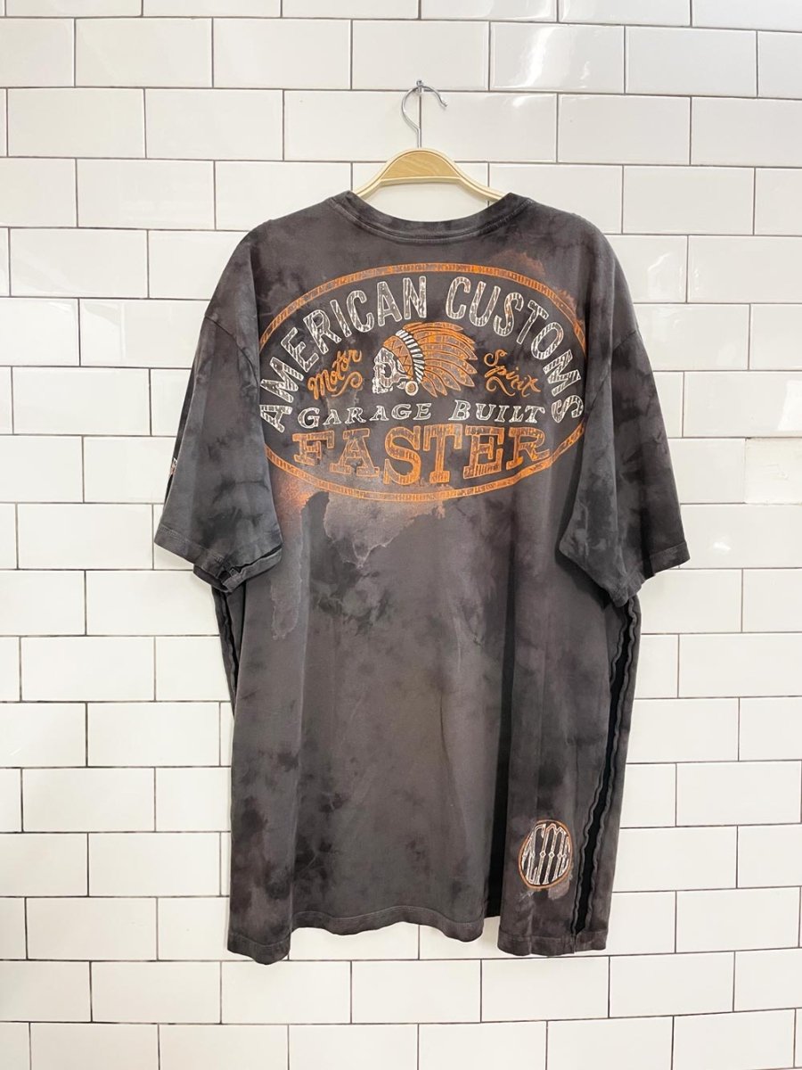 y2k affliction motors grunge graphic tee - good market thrift store