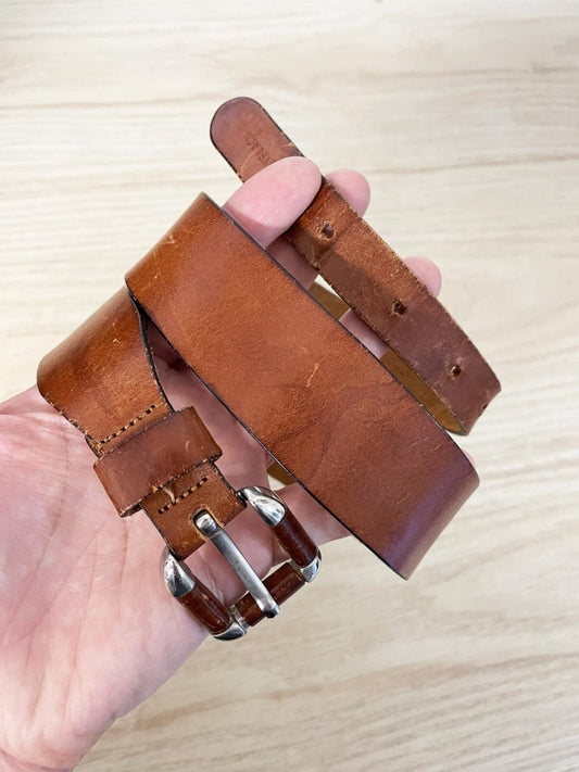 vintage pennyblack leather equestrian belt | made in Italy - good market thrift store