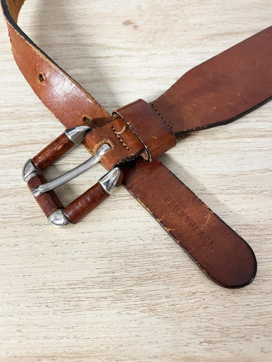vintage pennyblack leather equestrian belt | made in Italy - good market thrift store