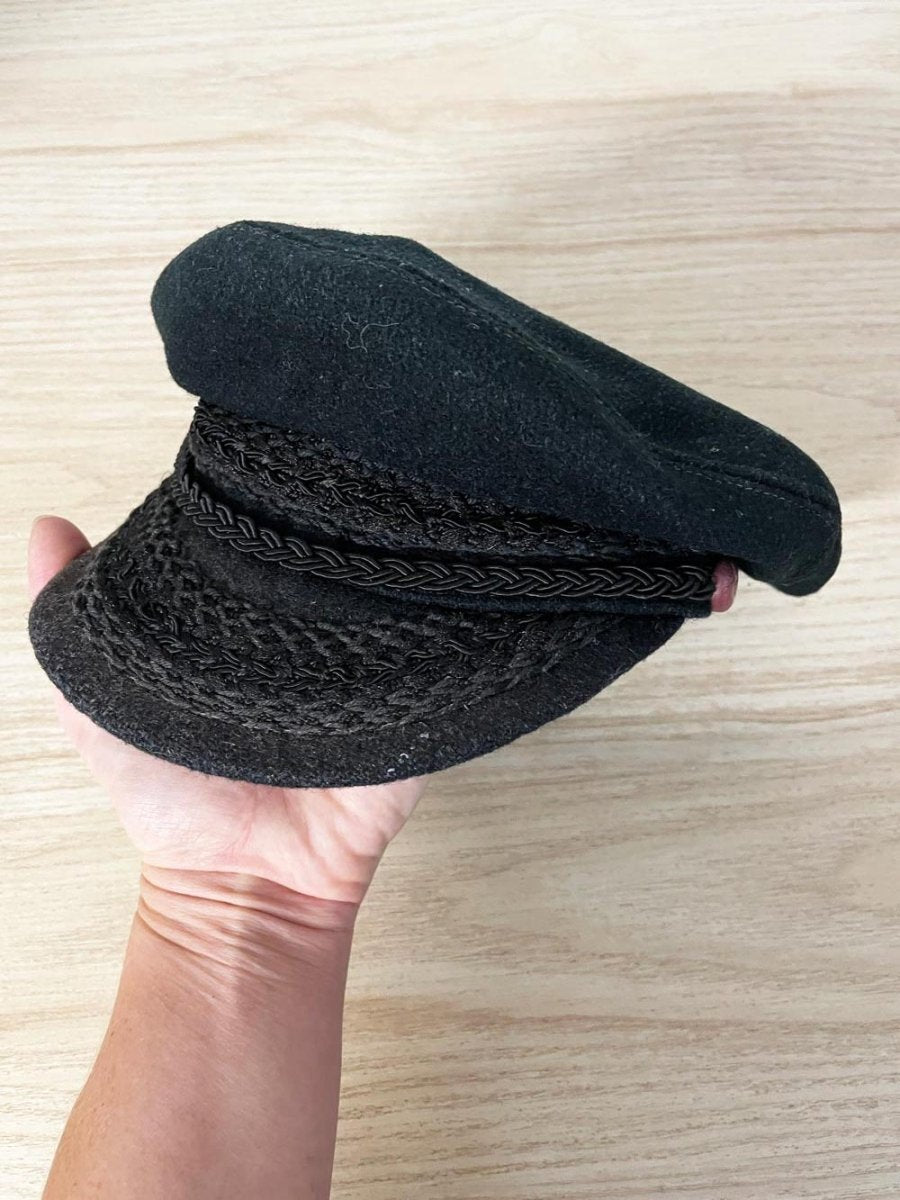 vintage crystal cap co. wool - blend fisherman hat - good market thrift store