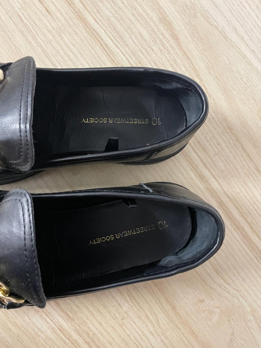 streetwear chain link chunky sole loafer - good market thrift store