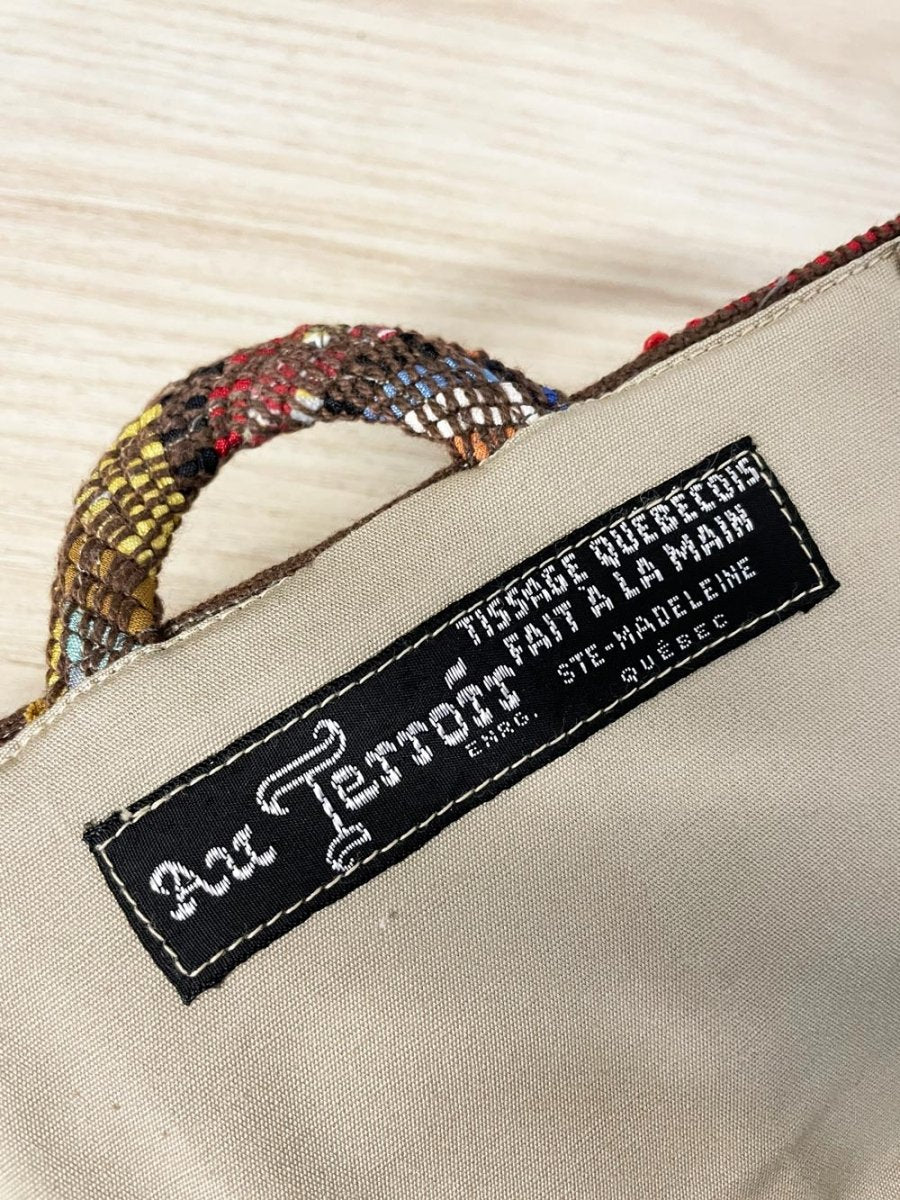 vintage 70s au terroir hand - woven mini handbag - good market thrift store