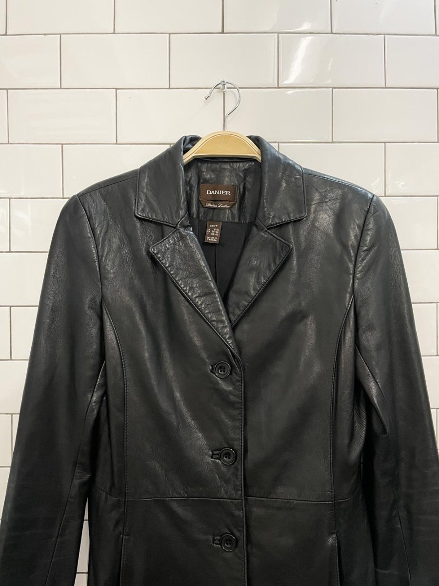 vintage 00s danier italian butter leather jacket - good market thrift store