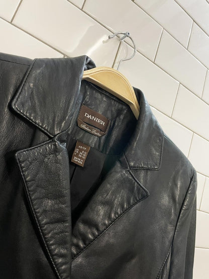 vintage 00s danier italian butter leather jacket - good market thrift store