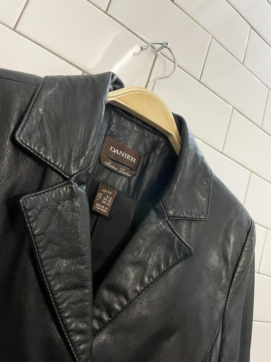 vintage 00s danier italian butter leather jacket - good market thrift store