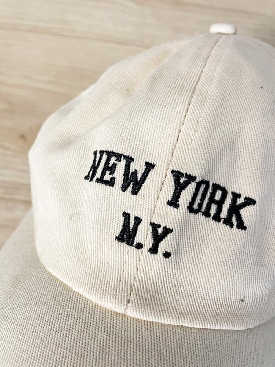 new york embroidered cotton baseball cap - good market thrift store