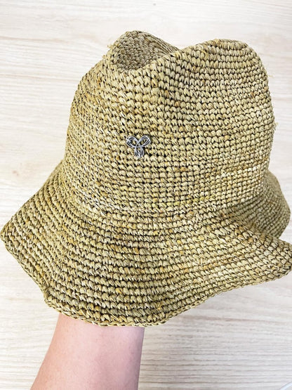 tna raffia straw bucket hat | aritzia - good market thrift store