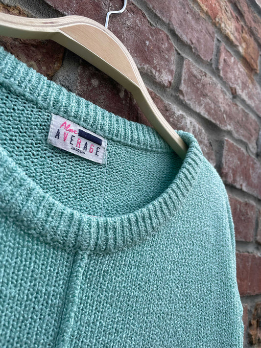 vintage 80s above average knit pocket crew