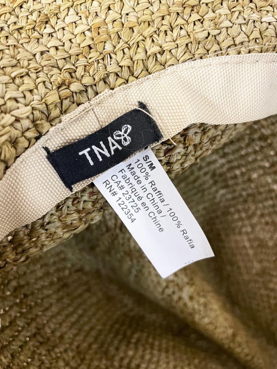 tna raffia straw bucket hat | aritzia - good market thrift store
