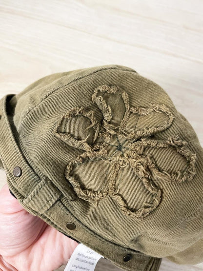 y2k ardene spain flower patch newsboy cap - good market thrift store