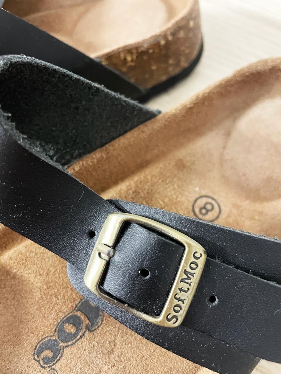 soft moc mayari laser cut flower leather sandal - good market thrift store