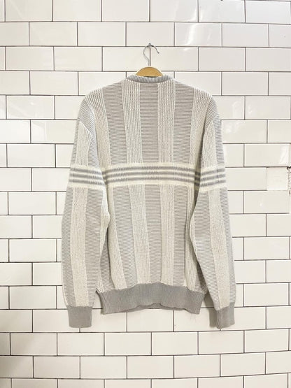 vintage 90s janzten cotton knit dad sweater - good market thrift store