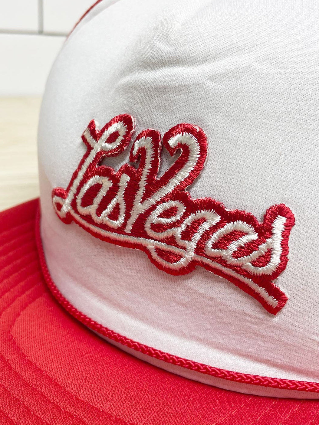 vintage 80s royal pacific las vegas rope trim mesh trucker hat