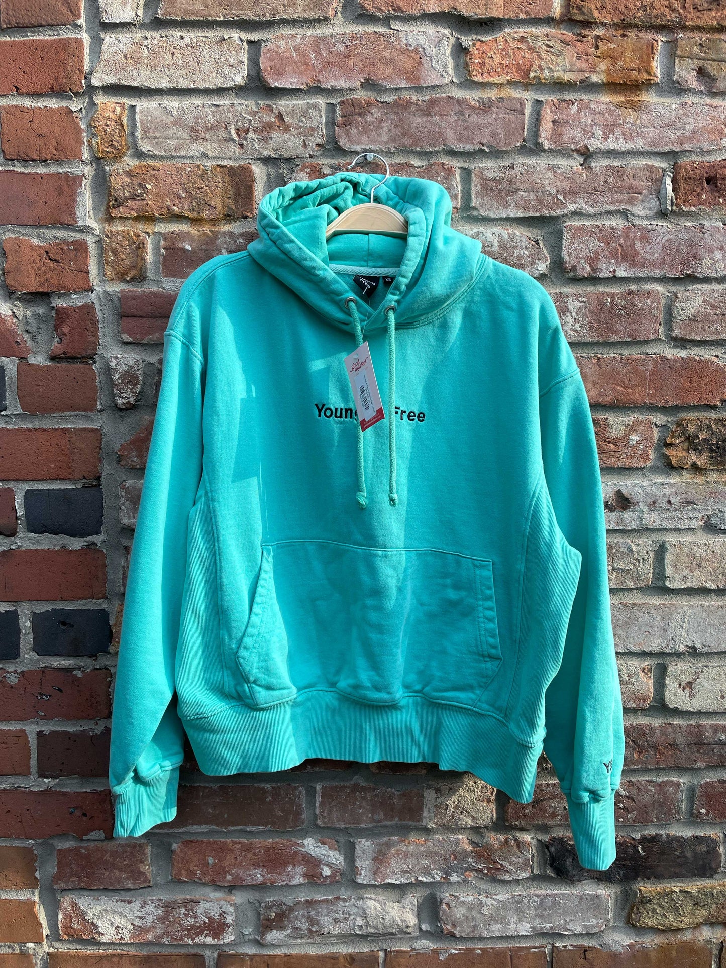 young & free hillsong logo hoodie