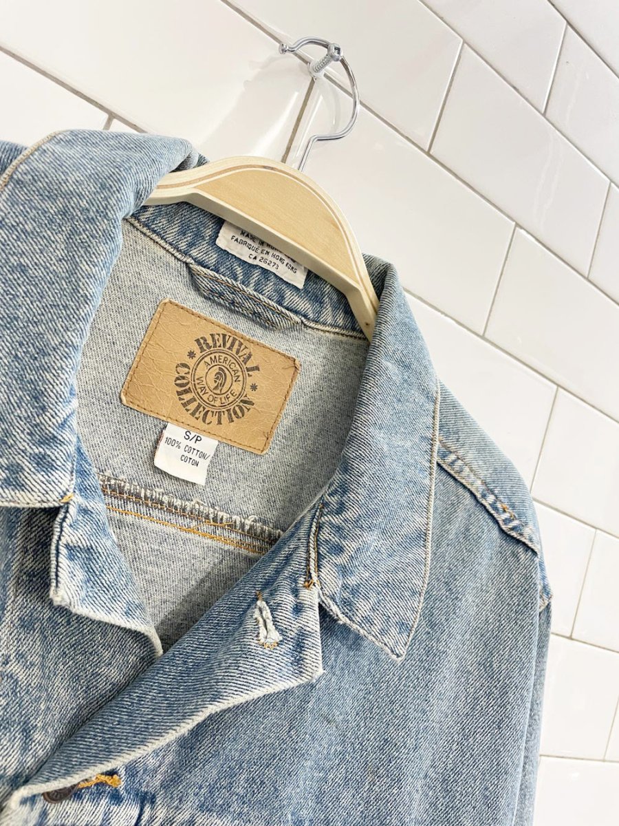 vintage revival collection denim trucker jacket - good market thrift store