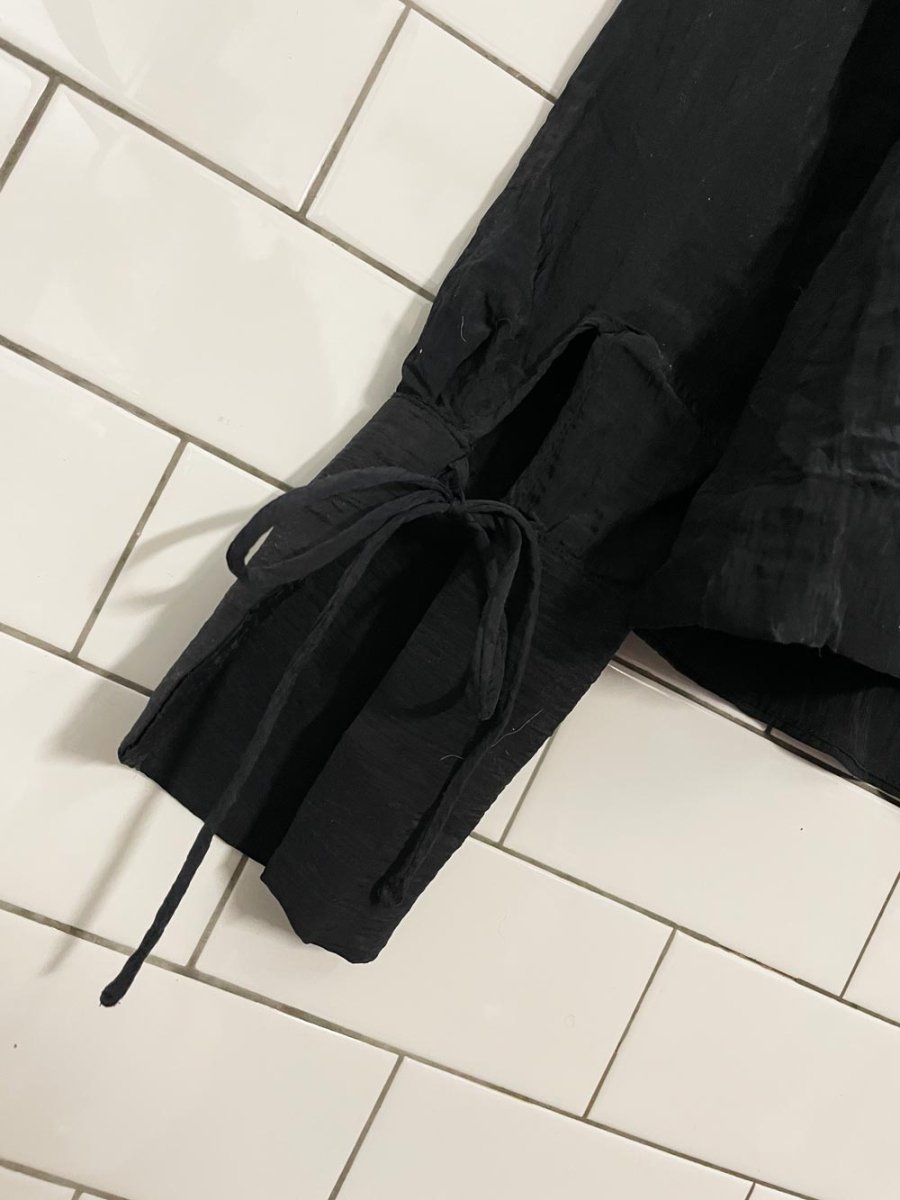 h&m corset tie - front vamp blouse - good market thrift store