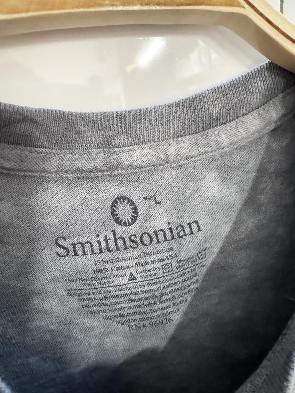 vintage smithsonian panda graphic tie dye tee | made in USA