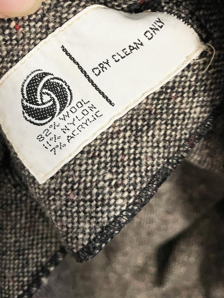 vintage 70s john meyer wool - blend belted shirt jacket - good market thrift store