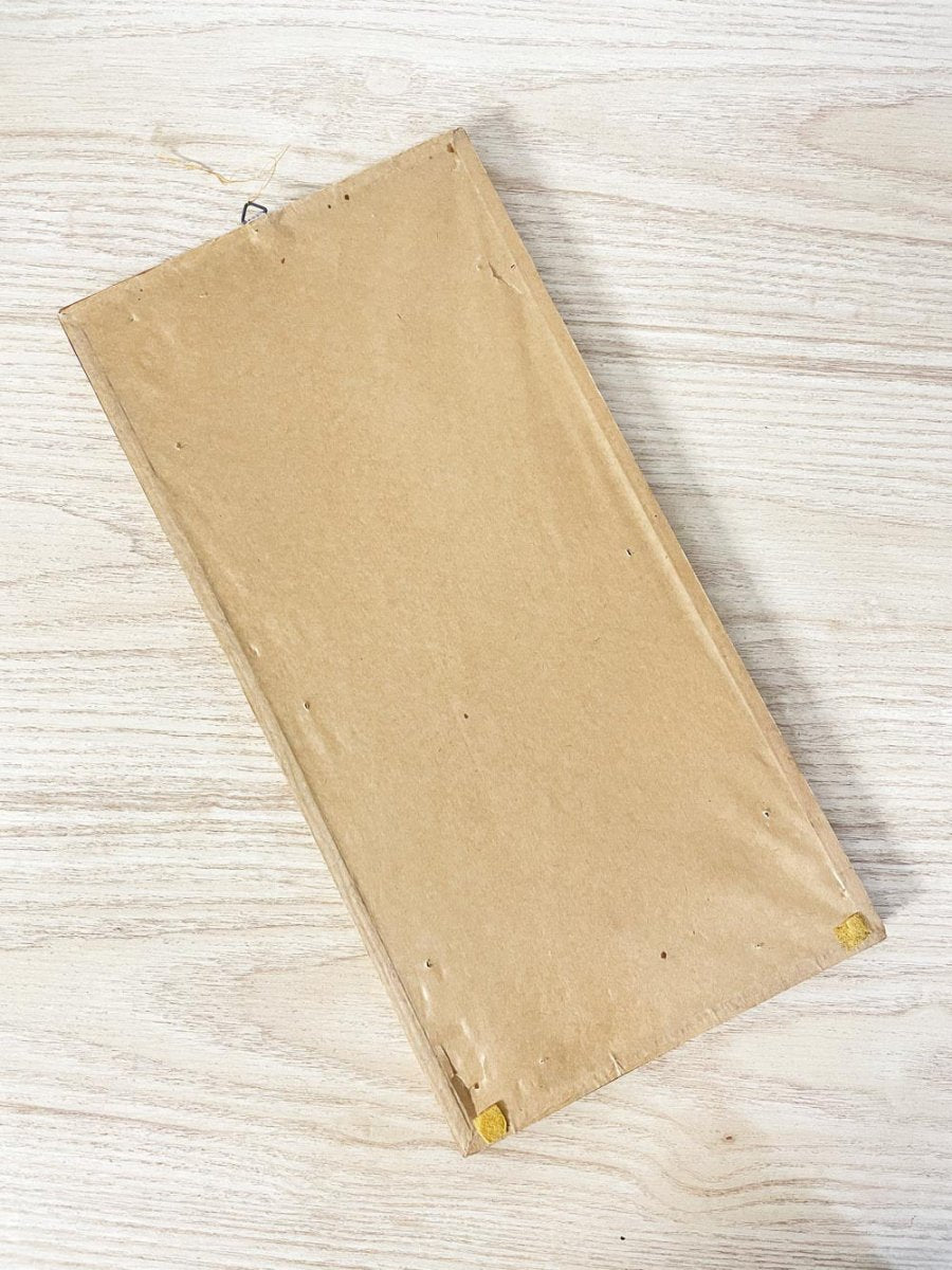 vintage pressed flower art - good market thrift store