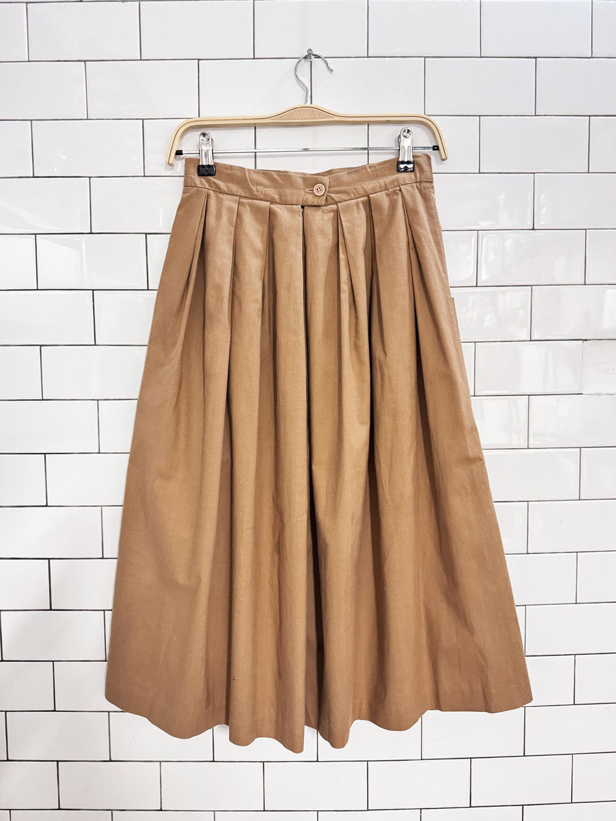 vintage 80s impromptu big pleat full midi skirt
