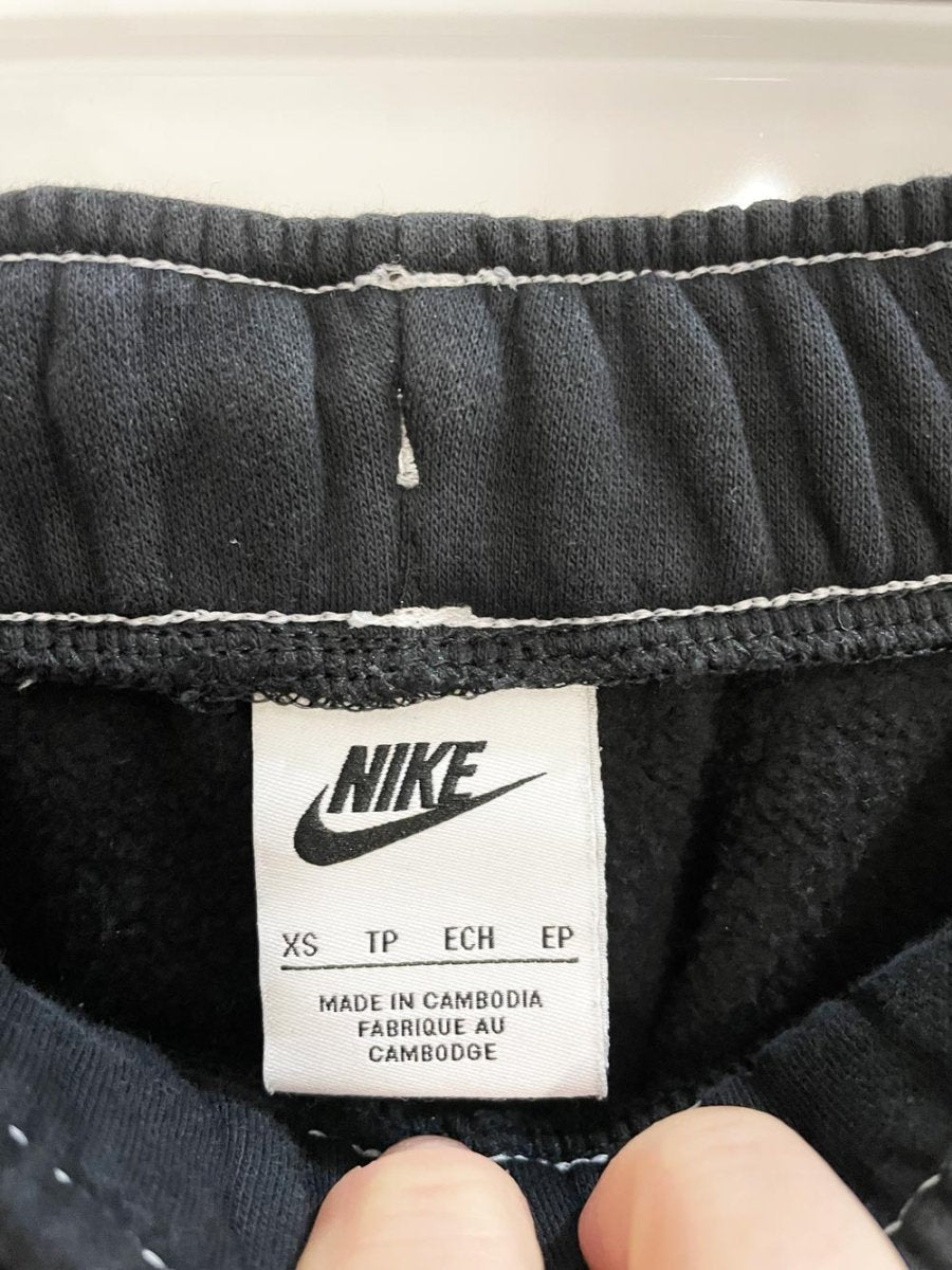 nike big swoosh fleece joggers | asos - good market thrift store