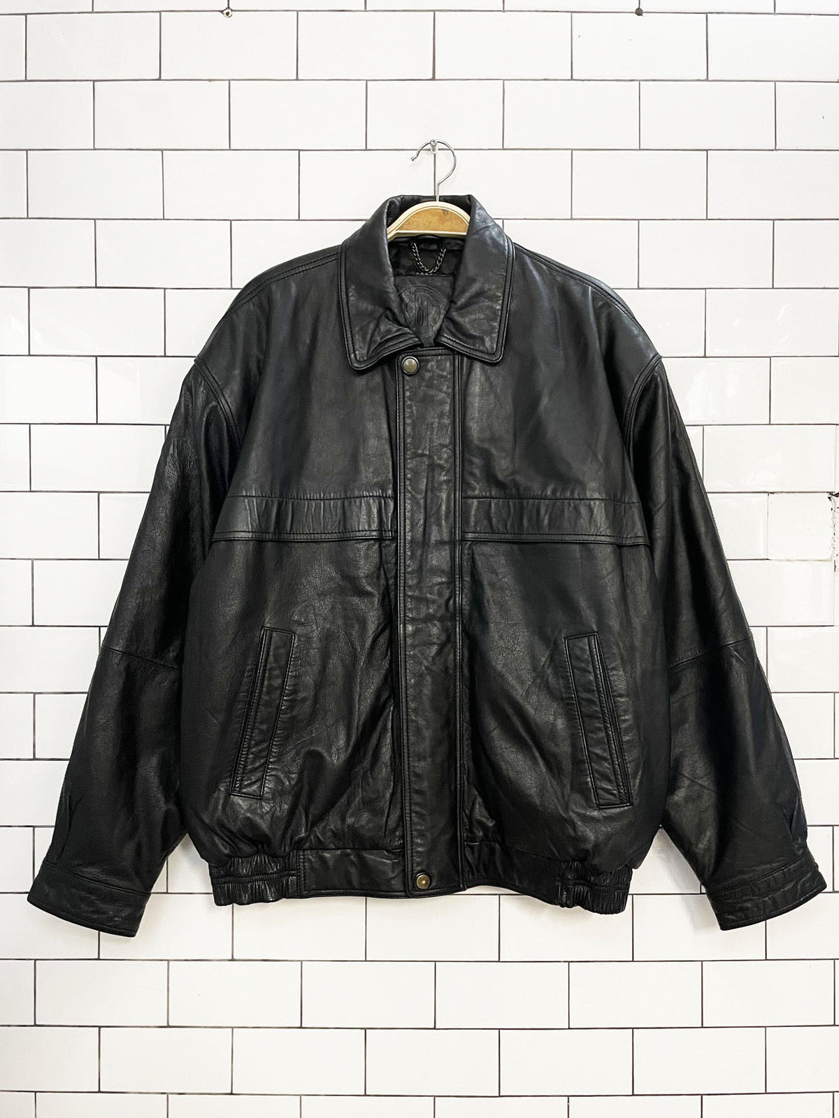 vintage R&R leather bomber jacket
