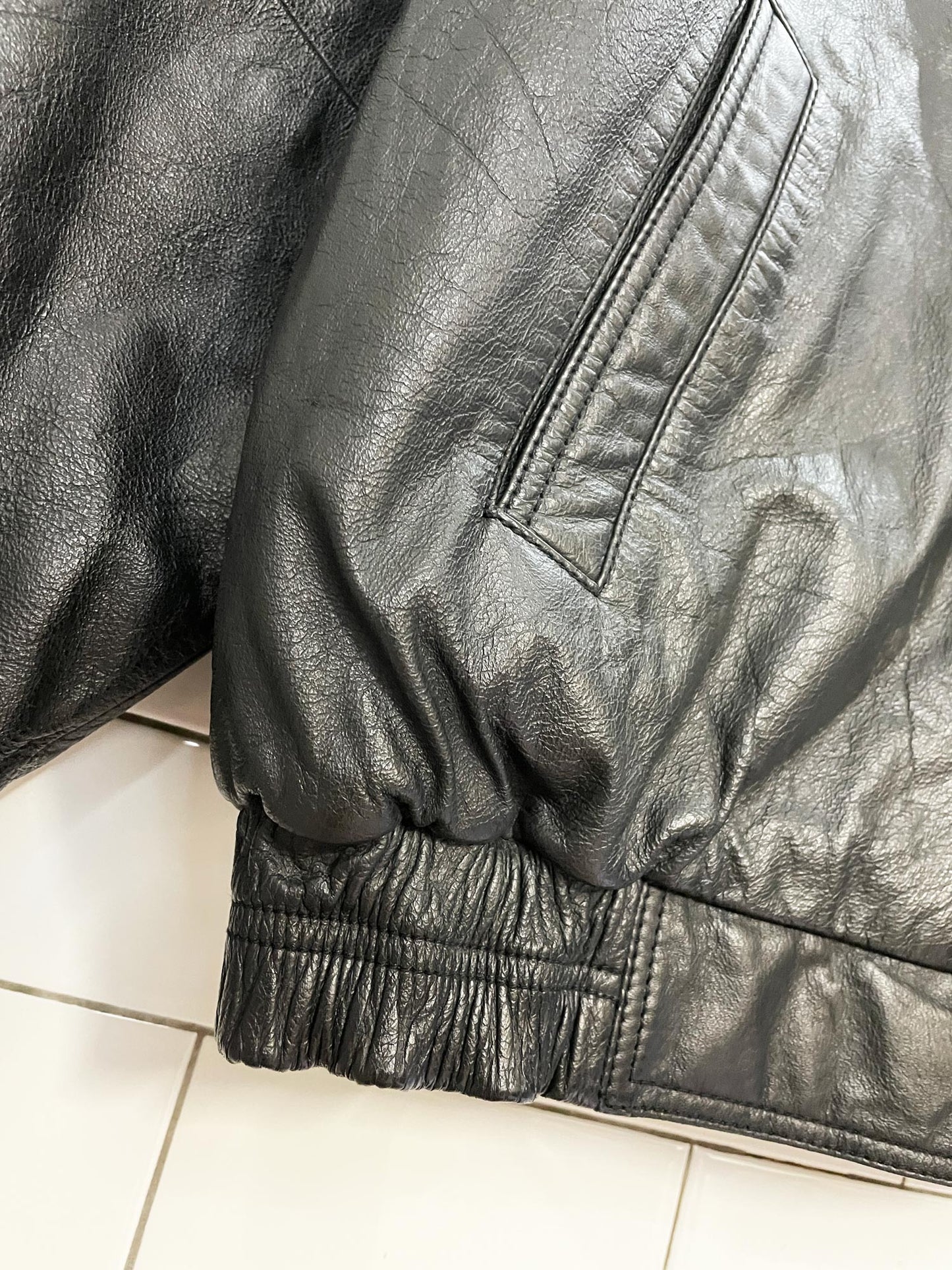 vintage R&R leather bomber jacket