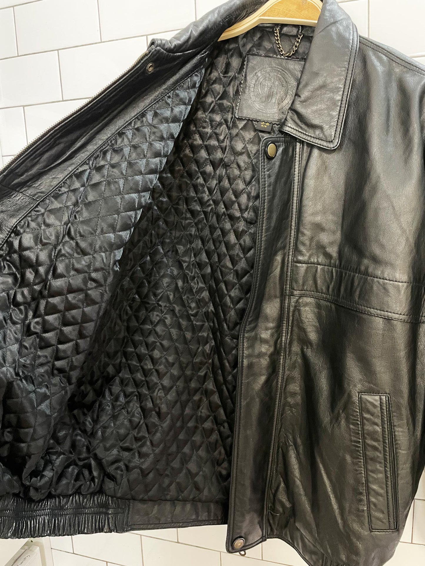 vintage R&R leather bomber jacket