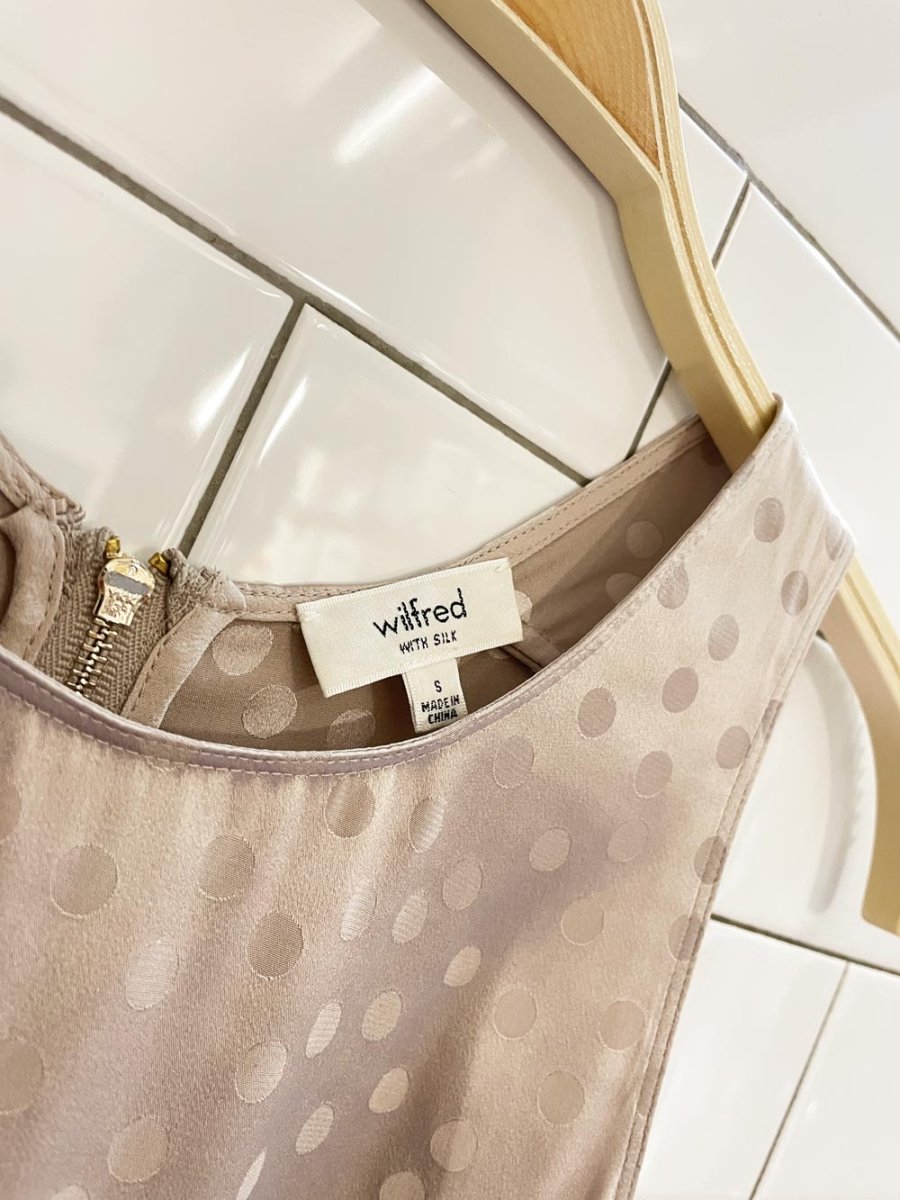 wilfred sevres silk - blend polka dot tank - good market thrift store