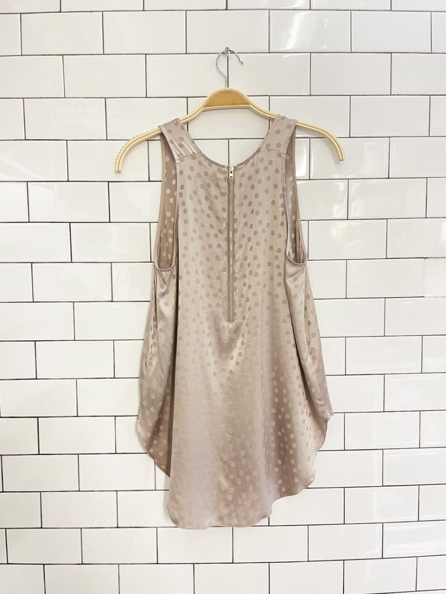 wilfred sevres silk - blend polka dot tank - good market thrift store
