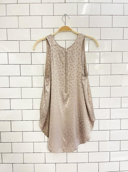 wilfred sevres silk - blend polka dot tank - good market thrift store