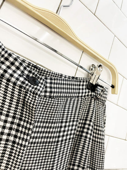 vintage 00s brookside pleated houndstooth trousers | made in USA - good market thrift store