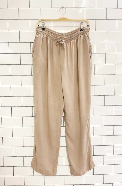 vintage anne carson 100% raw silk loose pant - good market thrift store