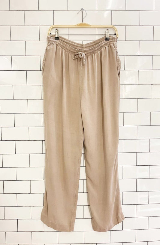 vintage anne carson 100% raw silk loose pant - good market thrift store