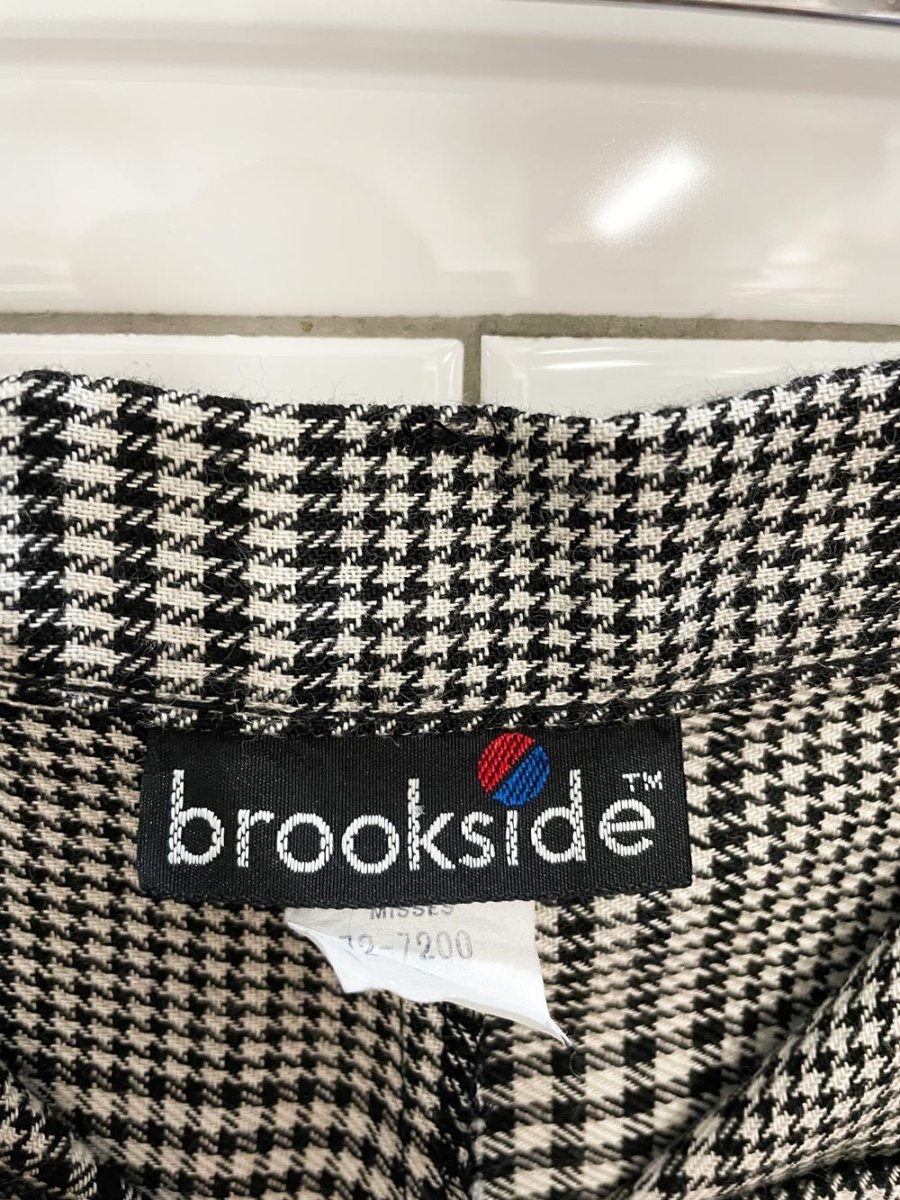 vintage 00s brookside pleated houndstooth trousers | made in USA - good market thrift store
