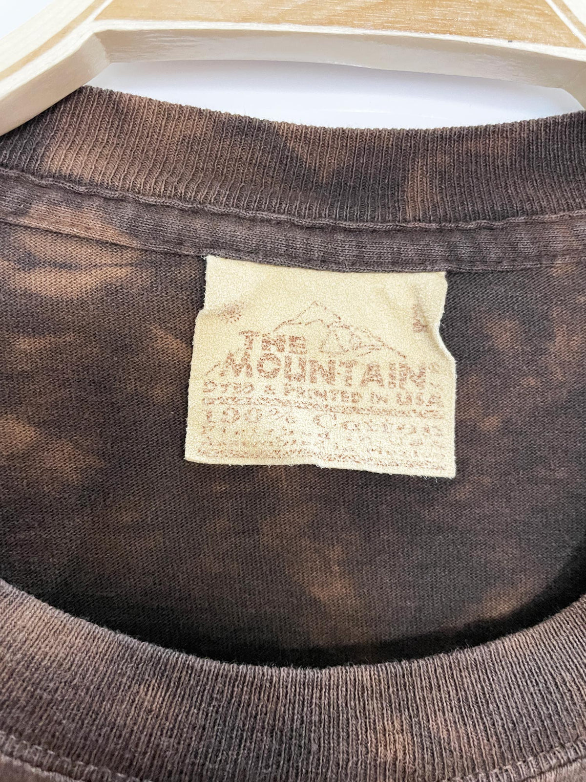 vintage 00s the mountain woodland animals tie dye tee