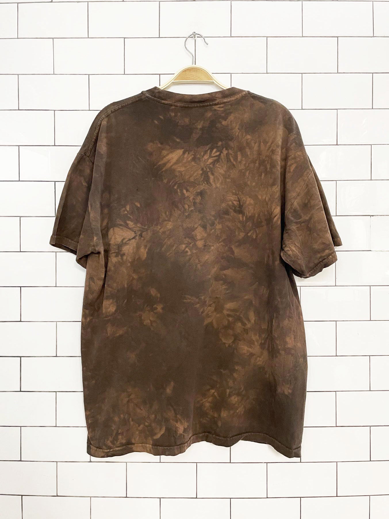vintage 00s the mountain woodland animals tie dye tee