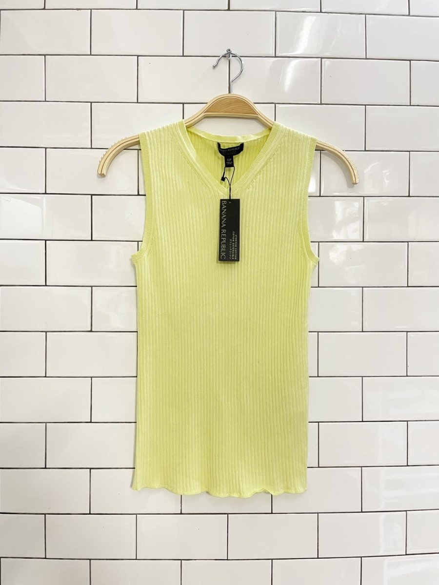 nwt banana republic stretch cotton tank - good market thrift store