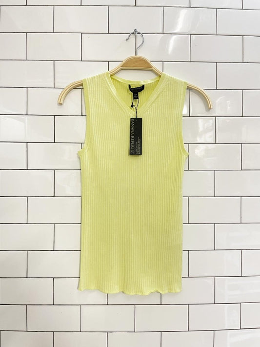 nwt banana republic stretch cotton tank - good market thrift store