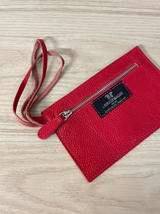 laura di maggio leather wristlet - good market thrift store