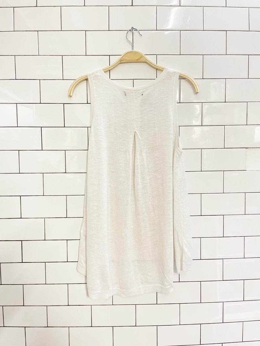 nwt banana republic slub linen - blend tank - good market thrift store