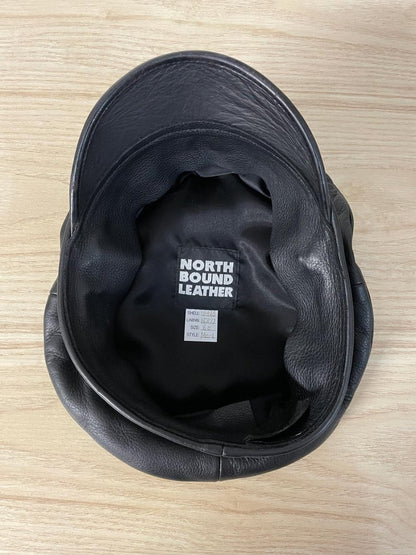 vintage northbound leather army police hat - good market thrift store