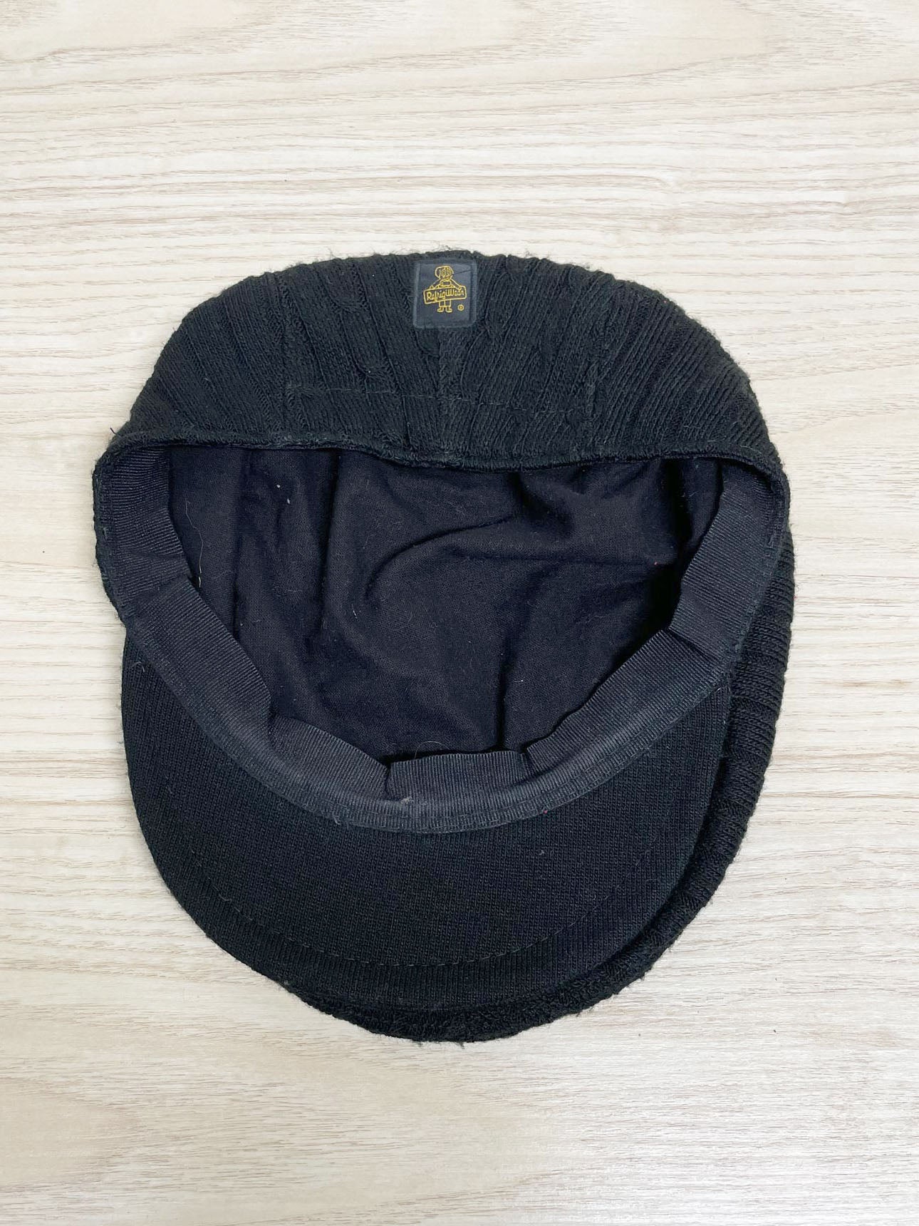 vintage refrigiwear cable knit flat cap | made in italy