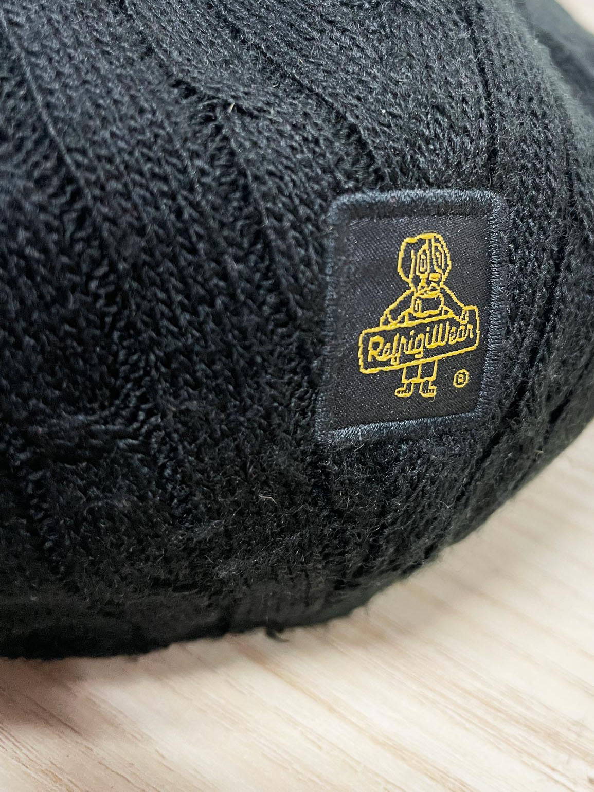 vintage refrigiwear cable knit flat cap | made in italy